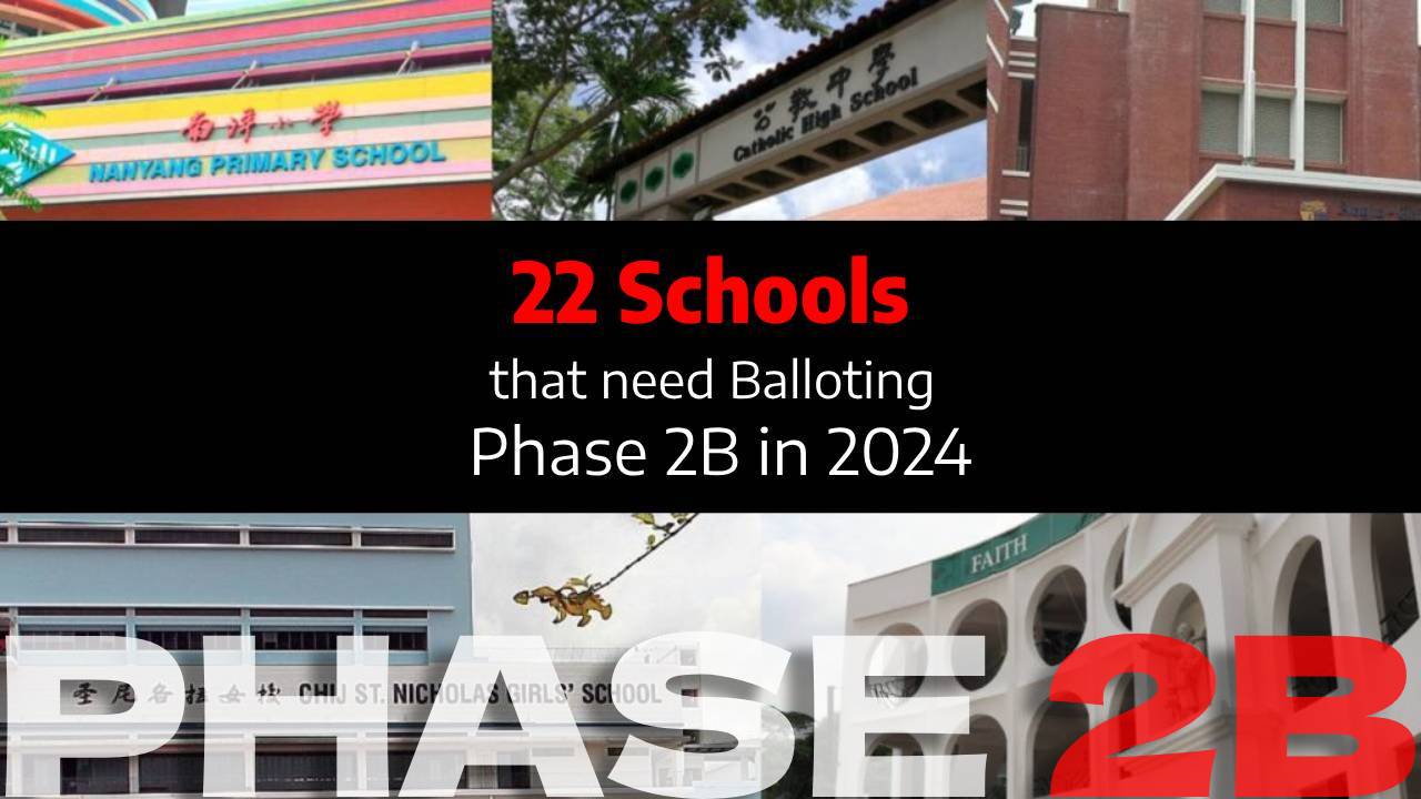 22 Schools That Need Balloting for Phase 2B in 2024 - P1 Registration ...